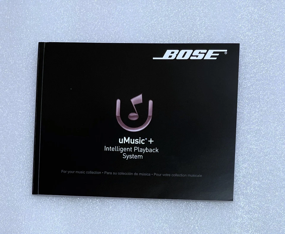 Bose AV38 AV48 Lifestyle uMusic Guía del Propietario Manual Foto 1 de 1
