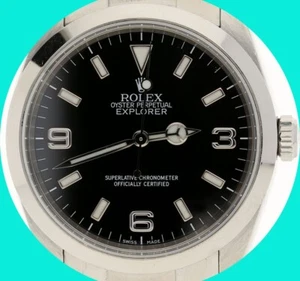2001 Rolex Explorer #114270 Stainless Steel Automatic Watch Black Dial 36MM - Picture 1 of 8