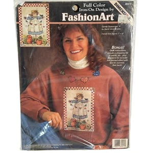 Dimensions Iron On Transfer Gentle Scarecrow #80411 Vintage 1996 7 x 10 New - Picture 1 of 9