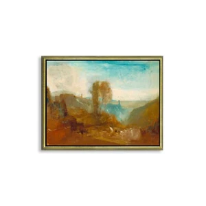 Stampa su Carta su tela o Quadro su tela o con Cornice William Turner Tivoli - Foto 1 di 9
