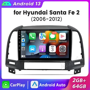 Android 13 Carplay Autoradio GPS NAVI 2G+32G Für Hyundai Santa Fe 2 2006-2012 - Bild 1 von 14