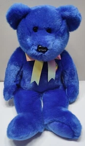 TY Beanie Buddies Clubby. 13". Como nuevo con etiquetas Tush como nuevas. Royal Blue Buddy Bear 1999 - Imagen 1 de 6