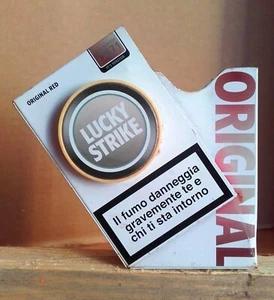 SCATOLA LATTA SIGARETTE LUCKY STRIKE RED LIMITED EDITION APERTURA A SCATTO TIN - Foto 1 di 11