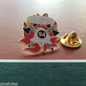 Pin's Folies *** Firefighters 94 in EGF very beautiful Passion on white background - Picture 1 of 2