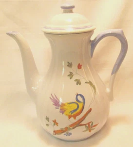 Longchamp France Peint A La Mein Vintage PEROUGES Coffee Pot with Lid 5 Cup - Picture 1 of 10