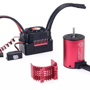 Surpass Hobby 3650 1650KV 5200KV Brushless Motor+Heat Sink 60A ESC for RC 1/10 - Picture 1 of 12