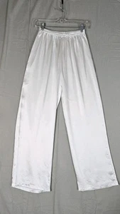 Prinzessin Polly weiß Satin weites Bein elastische Taille Hose Größe 2  - Bild 1 von 7