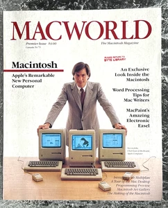 MacWorld Premiere Issue Steve Jobs #1 October 1984 MacIntosh Computer Apple BYTE - Picture 1 of 3