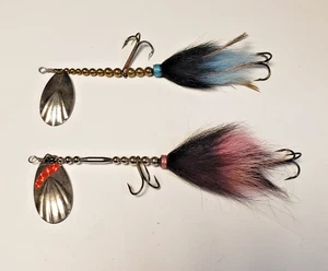 Lot 2 Leurre Muskie 9" Double Crochet Aigu Lame 3" - Photo 1/4