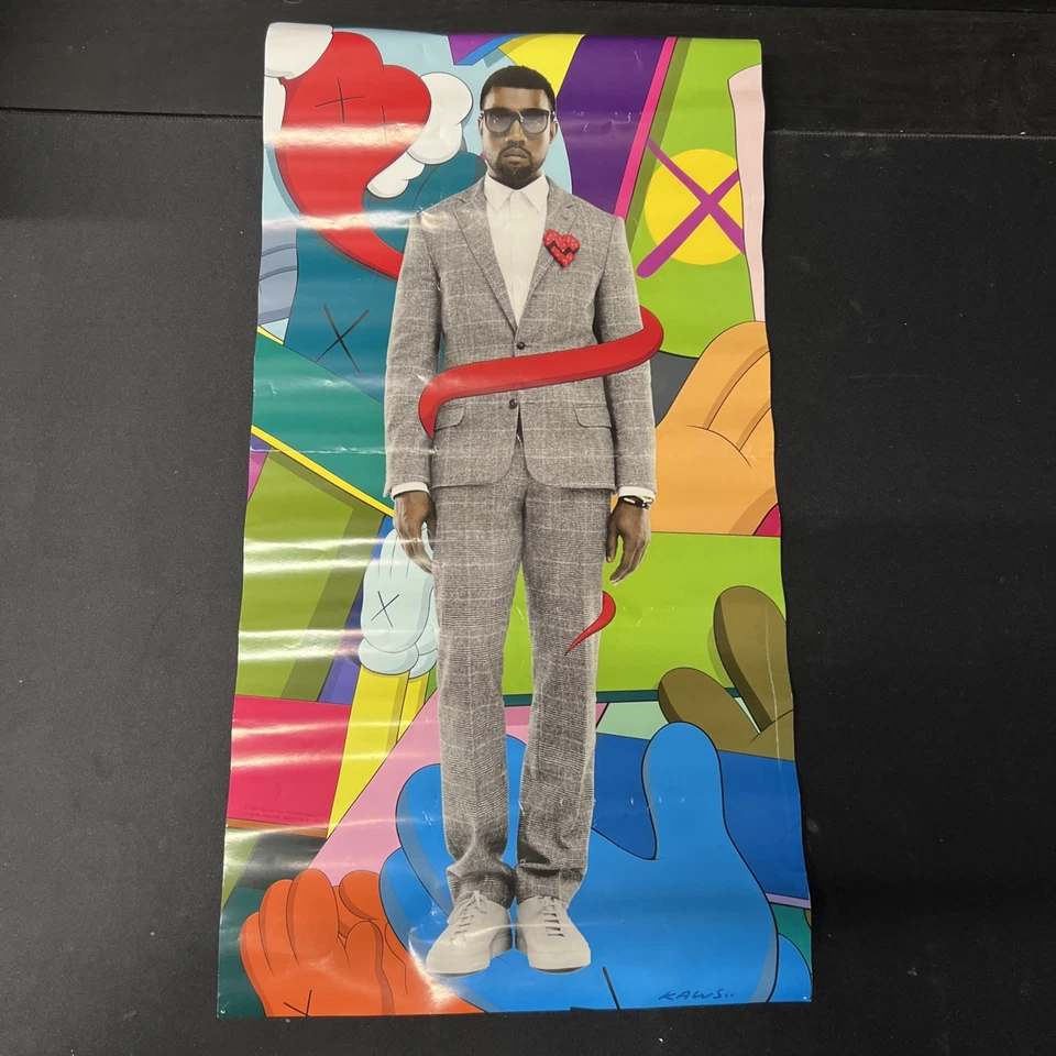 Póster arte KAWS 2008 KAWS Kanye West Ye años 808 y Heartbreak Foto 1 de 4