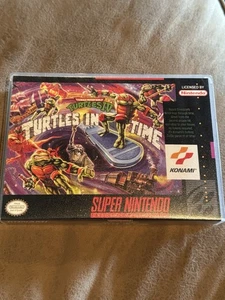 teenage mutant ninja turtles SNES Turtles In Time Plastic Aftermarket Case - Picture 1 of 8