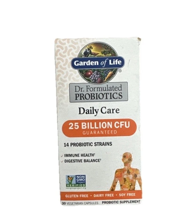 Garden of Life Dr. Probióticos formulados cuidado diario 25 mil millones 30ct exp 2026 Foto 1 de 1