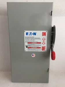 EATON DH363UGK 100 AMP 600 VOLTIOS TRIFÁSICO NO FUSIONADO DESCONEXIÓN INTERIOR..D-1738 - Imagen 1 de 4