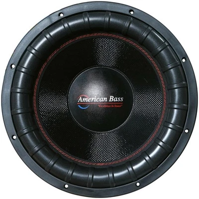 AMERICAN BASS GODFATHER 15” 3000W RMS SPL COMPETITION SUBWOOFER 2-OHM DVC SUB D2 - Image 1 of 4