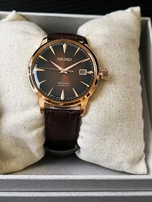 SEIKO PRESAGE SRPB46 Oro Rosa Destacados Automático JAPÓN SRPB46-COMO NUEVO Foto 1 de 3