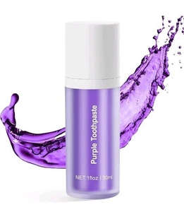 Purple Toothpaste for Teeth Whitening, Teeth Whitening Toothpaste, Purple... - Picture 1 of 9
