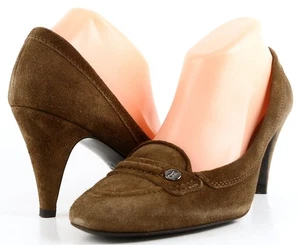 $295 BELLE by SIGERSON MORRISON 4142 Sigaro Suede Designer WEAR to WORK Pumps 6 - Picture 1 of 4