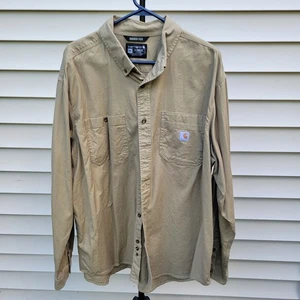 Camisa Carhartt Para Hombre 2XL Resistente Flex Calce Relajado Lona Manga Larga - Imagen 1 de 9
