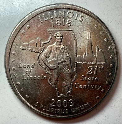 2003 Lincoln Quarter In Great Condition With Off Center Strike And DDR!! RARE - Image 1 of 4