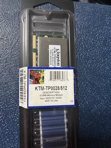 Kingston 512 MB PC2100 DDR-266 Laptop Memory RAM KTM-TP0028/512 New - Picture 1 of 1