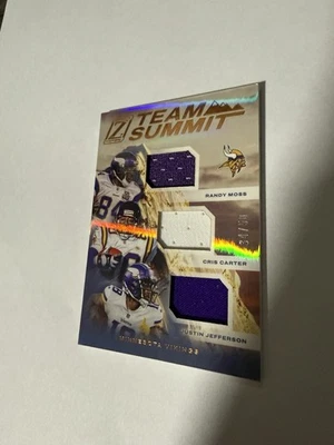  2021 Zenith 团队峰会垫  铜/50 C. Carter/Justin Jefferson/Randy Moss — 第 1/3 张图片