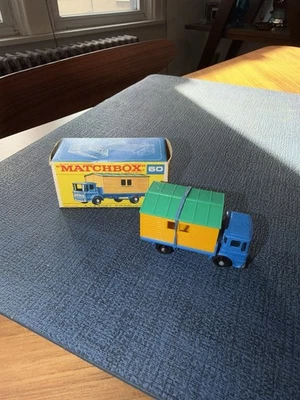 RARE Vintage Matchbox Lesney #60 Truck with Site Office w/ Original Box NOS MINT - Image 1 of 4