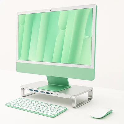 Apple iMac 24” • 10C • 16GB RAM • 2TB SSD • Dock • Windows 11 • Oficina • Extras - Imagen 1 de 4