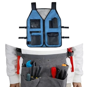 Electrician Tool Vest Premium for Construction Workers Woodworking Worksite - Picture 1 of 7