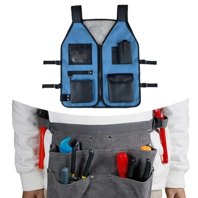 Electrician Tool Vest Premium for Construction Workers Woodworking Worksite - Image 1 of 4