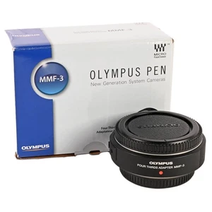 Adaptador Olympus MMF-3 FT/m.FT - Objetivo cuatro terceros para cámara m.FT SHP 309842 - Imagen 1 de 3