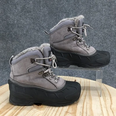 Botas Itasca Mujer 8 Granite Peak 3M Thinsulate Gris Nieve Imitación Cuero Tobillo Top Foto 1 de 4