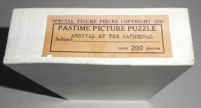 1930-е Parker Brothers Деревянная Головоломка для Развлечений ~ПРИБЫТИЕ В СОБОР ~ 200 штук - Изображение 1 из 4