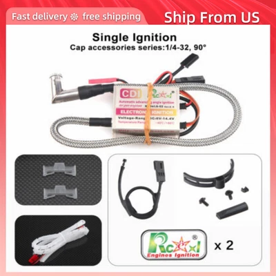 NGK ME8 1/4-32 90 Degree + Universal Sensor Rcexl Automatic Single Ignition CDI - Image 1 of 4