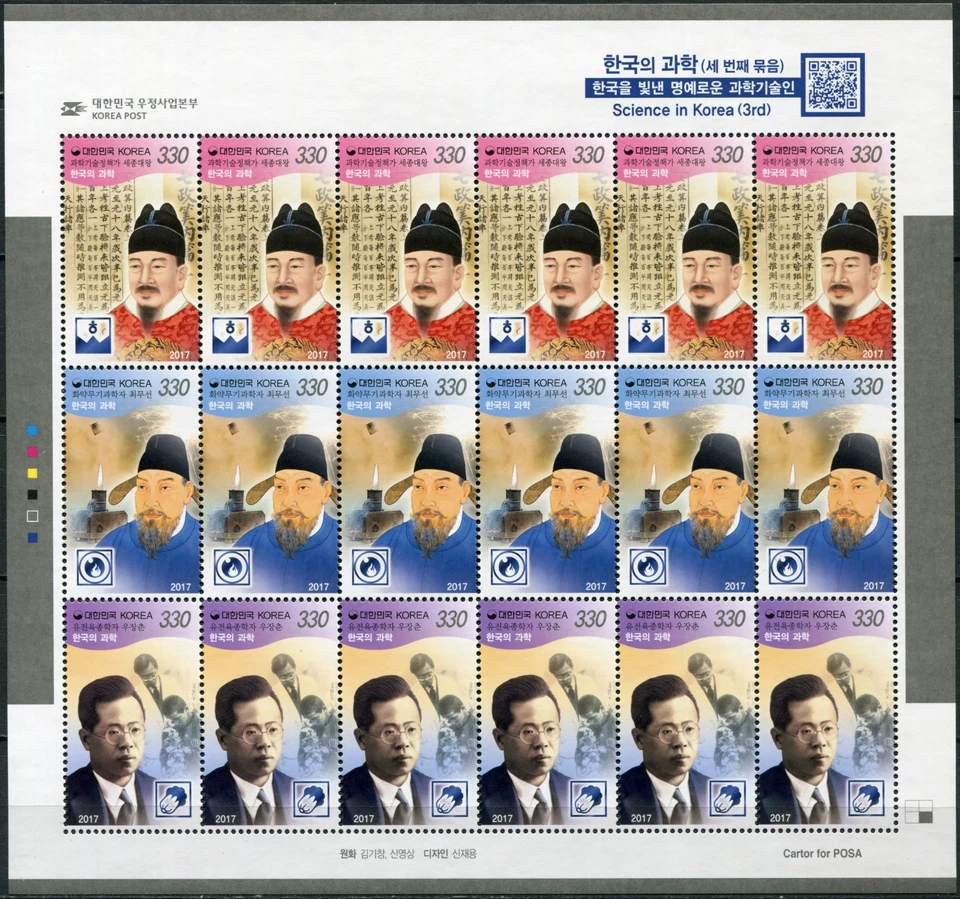 Korea South 2017. Science in Korea (3d) (MNH OG **) Miniature Sheet - Image 1 of 1