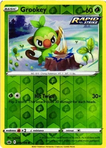 Grookey Common SWSH06: Chilling Reign 016/198 LP - Picture 1 of 2