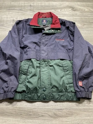 Chaps Ralph Lauren Jacket Green And Blue Size Large 2000s Puffer - Image 1 of 4