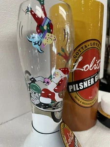 Christmas Lolita Santa’s New Ride Motorcycle 22oz Message In Glass 2010 - Picture 1 of 11