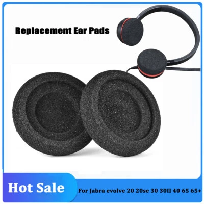 Cuscinetti auricolari per Jabra evolve 20 20se 30 30II 40 65 65+ ricambio ADE