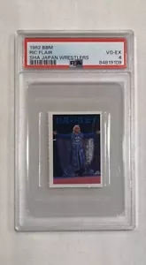 Tarjeta de novato RIC FLAIR RC 1982 BBM SHA LUCHADORES JAPONESES PSA 4 - Imagen 1 de 2