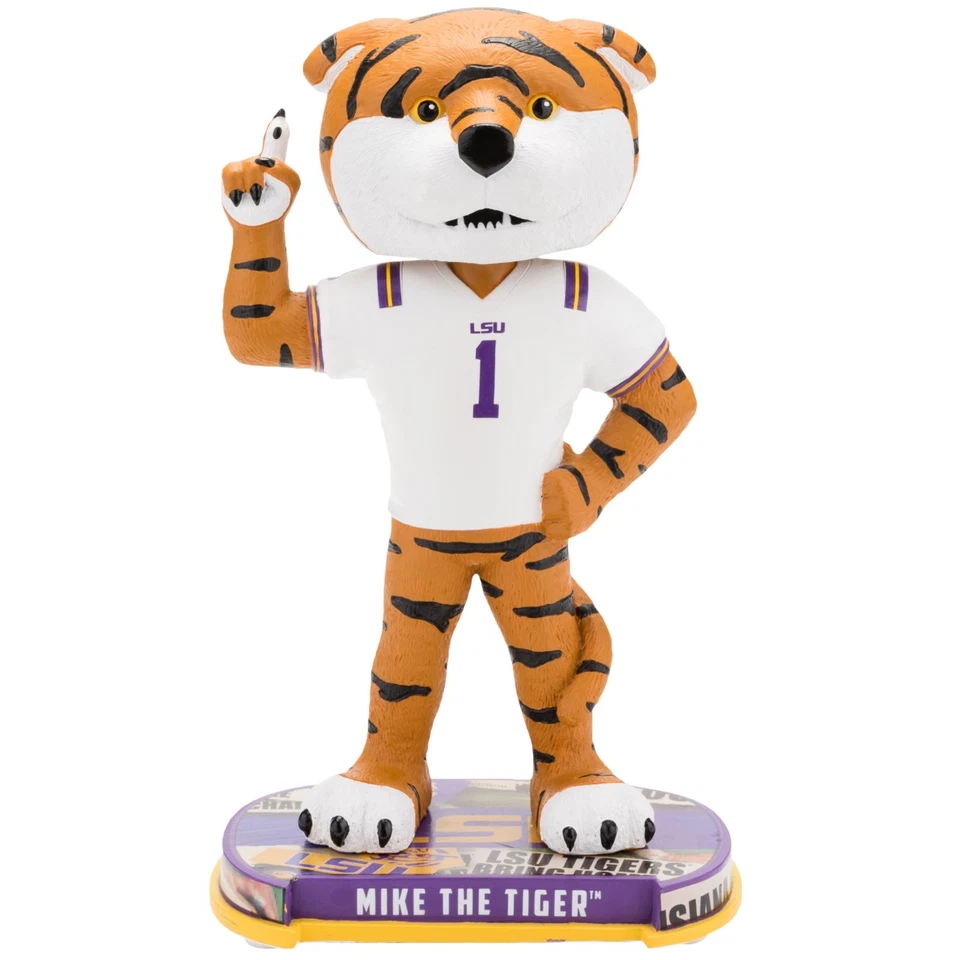 Mike the Tiger Mascot LSU Tigers Headline Special Edition Bobblehead NCAA - Image 1 of 1