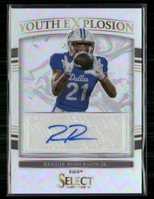 Reggie Roberson Jr 2022 Select Draft Picks Youth Explosion Silver Prizm Auto - Image 1 of 2