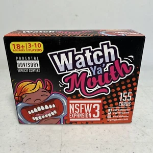 Watch Ya' Mouth NSFW Expansion Pack 3 Party Game per Adulti 155 Carte - Foto 1 di 2
