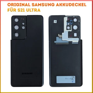 Original Samsung S21 Ultra Akkudeckel Backcover inkl.Kameraglas Schwarz - Bild 1 von 1