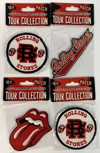 Rolling Stones Iron-On Embroidered Cloth Patches 2005 Lot Of 4 Assorted 3”- 5” d - Picture 1 of 2