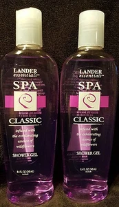 2 Gel doccia classico Lander Essentials Spa ~ essenza di fiori selvatici ~ 8,4 once ciascuno - Foto 1 di 5