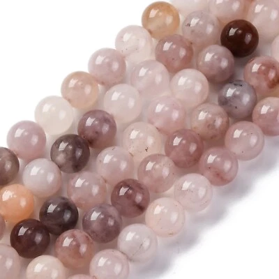 5 Strands Round 6mm Natural Quartz Beads Strands For DIY Jewellery Making 14.9" - Image 1 of 4