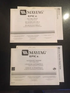 Maytag Epic Z lavatrice lavatrice e asciugatrice manuale istruzioni utente guida cura - Foto 1 di 7