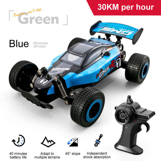 TureClos Car Toy Remote Control Rechargeable Racing Car Toy Wireless High  Speed Children Gift, Type 2, Blue