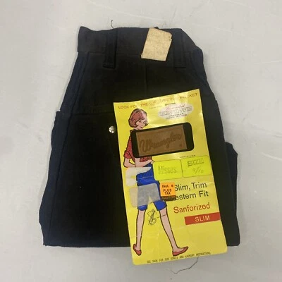 Pantalones Cortos De Colección Wrangler Sanforizados Años 60 70 Blue Bell Deadstock Vaquero 10oz Delgados Foto 1 de 4