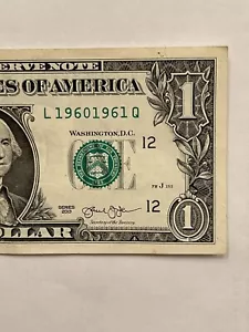 1960 - 1961 $1 2013 DUAL 60’s Years Fancy Serial Consecutive Years 1960-1961 - Picture 1 of 4